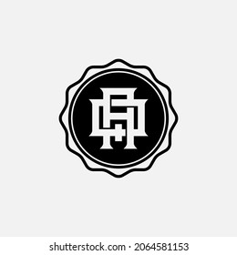 Monogram logo, Initial letters A, Q, AQ or QA, white and black color on white background