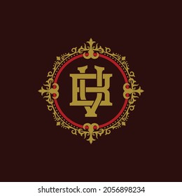 Monogramm-Logo, Anfangsbuchstaben B, V, BV oder VB