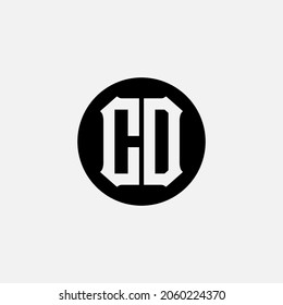 Monogram Logo Initial Letters C D Stock Vector (Royalty Free ...