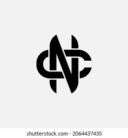 Monogram Logo Initial Letters C N Stock Vector (Royalty Free ...