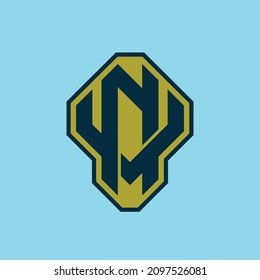 Monogram logo, Initial letters N, V, NV or VN, Interlock, Modern, Sporty