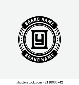 Monogram Logo, Initial letters O, Y, OY or YO, Modern, Sporty, Black Color on White Background