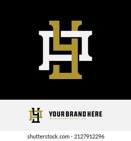Monogram Logo, Initial letters P, Y, PY or YP, Interlock, Modern, Sporty, White and Gold Color on Black Background