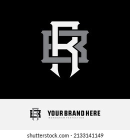 Monogram Logo Initial Letters R B Stock Vector (Royalty Free ...