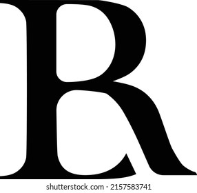 Monogram Logo, Initial letters R, B, RB or BR, Interlock, Modern, Sporty, Black Color on White Background
