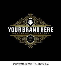 Monogram logo, Initial letters T, G, TG or GT 