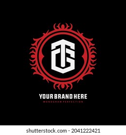 Monogram logo, Initial letters T, G, TG or GT 
