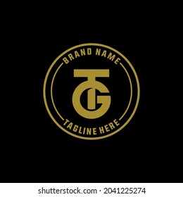 Monogram logo, Initial letters T, G, TG or GT 