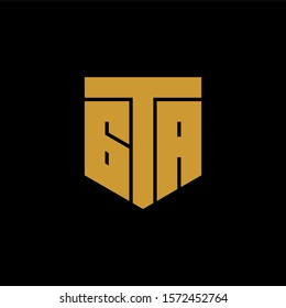 Monogram Logo Initials Letter GTA 