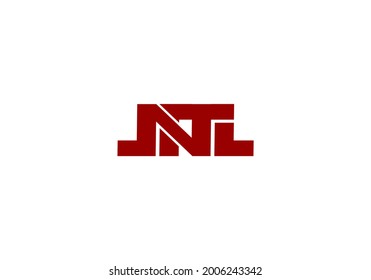 
monogram logo JNTL or NTL design