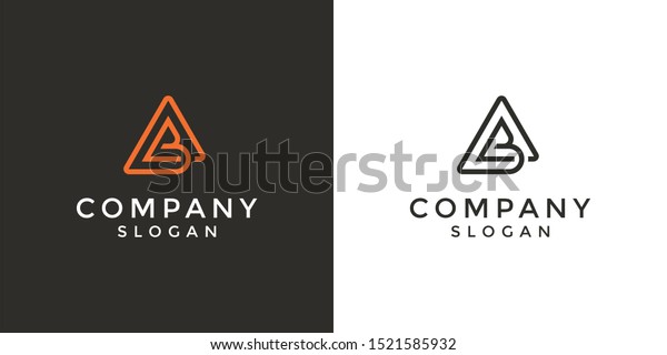 Vector De Stock Libre De Regalias Sobre Logo Monograma De La Letra Ab