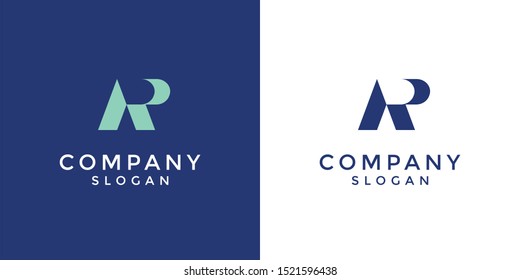 Monogram logo of letter AR in vector format. Editable and easy to custom as your needs