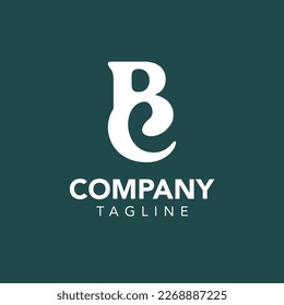Monogram logo with letter B and C