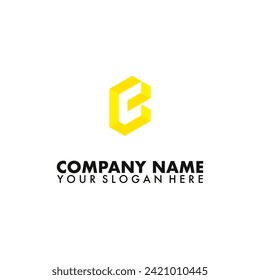 Monogram logo of letter B with C negative space.