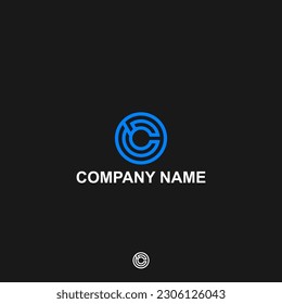Letra de logotipo de monograma C, CC o CCC moderna empresa, plantilla, vector, moderno, abstracto, marca, símbolo, logotipo, alfabeto, gráfico, diseño, negocio, icono, concepto, cc, c, signo, fuente, sencillo