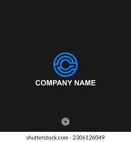 Letra de logotipo de monograma C, CC o CCC moderna empresa, plantilla, vector, moderno, abstracto, marca, símbolo, logotipo, alfabeto, gráfico, diseño, negocio, icono, concepto, cc, c, signo, fuente, sencillo
