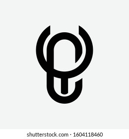 monogram logo letter CY or YC simple, sport, and modern on white background