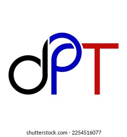 Monogram logo of letter DPT in vector format. Editable and easy to custom as your needs
