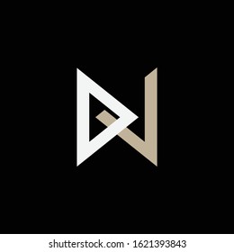 monogram logo letter DV or VD sporty, simple, interlock, on black background
