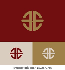monogram logo letter EE modern look, simple, sporty, interlock