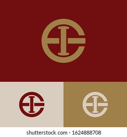 monogram logo letter EI or IE modern look, simple, sporty