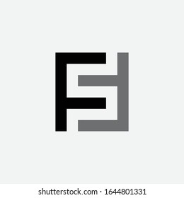 Monogram Logo Letter Ff Modern Look Stock Vector (Royalty Free ...