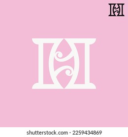 Monogram logo Letter H Beautiful Simple Clean Elegant
