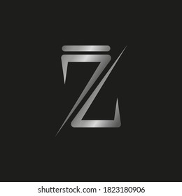 ein Monogramm-Logo mit dem Buchstaben J und der Zahl 7 umkehrt, um den Buchstaben Z zu bilden
