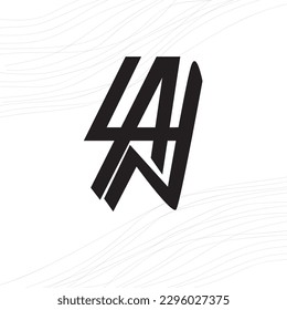 Monogram logo letter L, A, N, LAN