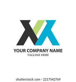 logotipo de monograma, logotipo de la letra M V para iniciales de negocio, logotipo sencillo.