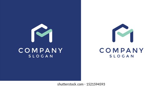 Monogram logo of letter AM in vector format. Editable and easy to custom as your needs