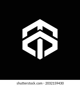 TO Monogram Logo, Letter TO logo vector image