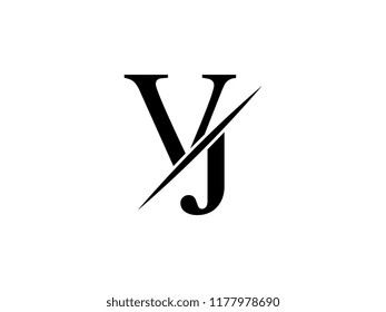letter vj logo images