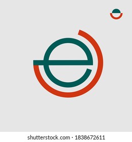 Monogram logo lettermark Ec for factory logo
