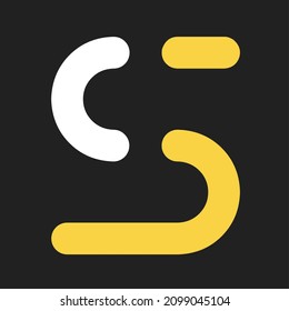 monogram logo of the letters C and S. a modern, elegant and classy logo.