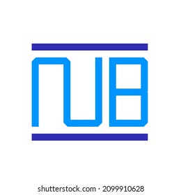 monogram logo of the letters N and B. a modern, elegant and classy logo.