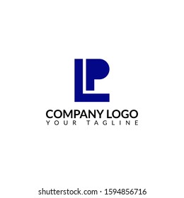 monogram logo letters P and L