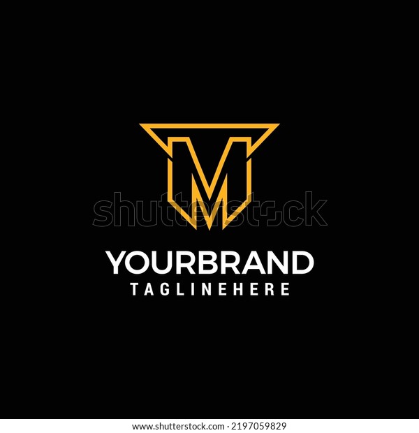 Monogram Logo Letters T M Forming Stock Vector (Royalty Free ...