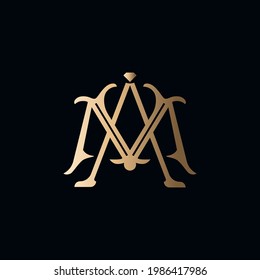 AM monogram logo. MA monograms vector. Download it now