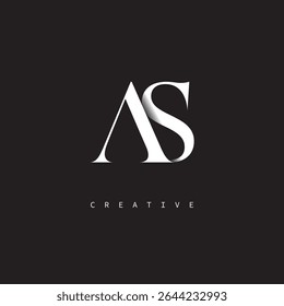 AS Monogram Logo Minimal Elegant