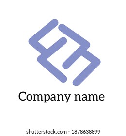 monogram logo, modern abstract design, company identity