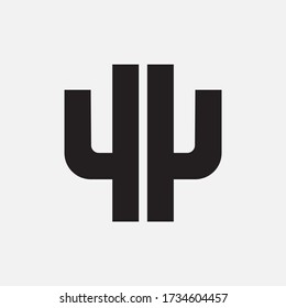 logotipo de monograma número 4 ó 44 moderno, sencillo, deportivo, de color negro blanco sobre fondo