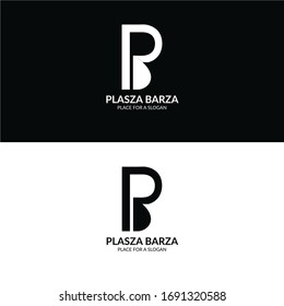 monogram Logo With - PB Letter Logo Template 