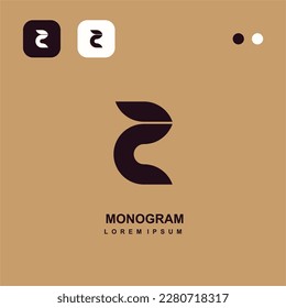 Monogram logo premium | logotype for business, brand, initial, consept. Premium PC logo. Elegant corporate identity. initial logo