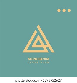 Monogram-Logo-Prämie | Logo für Business, Marke, Initial, Konzept. Premium LQH Logo. Elegante Corporate Identity. Anfangslogo. Zeichen und Symbole