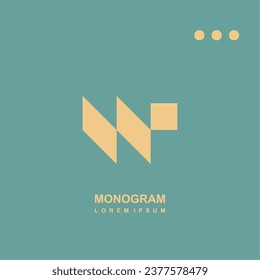 Monogram logo premium vector logotype for business, brand, initial, consept. Premium W logo. Elegant corporate identity. initial logo