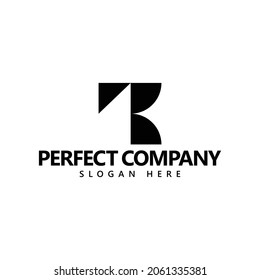 El logotipo del monograma se parece a una letra b. Identidad de marca para corporaciones, empresas y organizaciones.