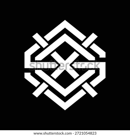 Monogram Logo SOX, XOS, OSX, Modern Vibrant, Can Be Applied to Logos, Clothing Designs, Social Media Visuals, Print Materials, and Various Digital Branding Purposes
