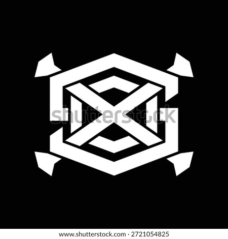 Monogram Logo SOX, XOS, OSX, Modern Vibrant, Can Be Applied to Logos, Clothing Designs, Social Media Visuals, Print Materials, and Various Digital Branding Purposes