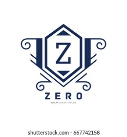 Monogram logo template with flourishes calligraphic elegant ornament elements. Identity design with letter for cafe, shop, store, restaurant, boutique, hotel, heraldic, fashion and etc.